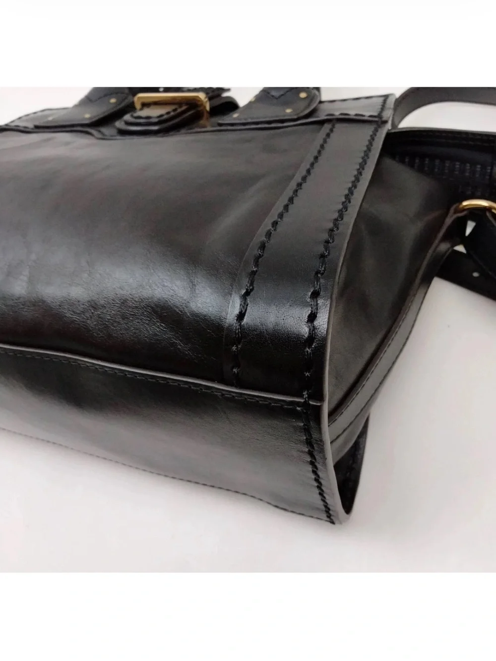 Black Leather Chloe Bag